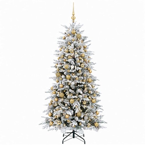  Umjetno božićno drvce s kuglicom 240 cm 300 LED lampica Slike
