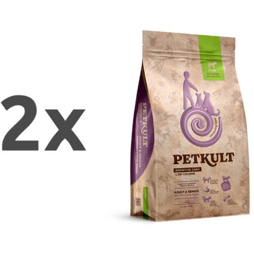Petkult sensitive care adult low calorie, medium & large - jagnjetina 2 x 12 kg Cene