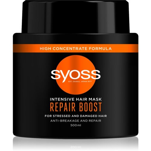 Syoss Repair Boost maska za dubinsko jačanje kose protiv pucanja kose 500 ml Slike