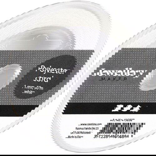  Bijela vrpca od poliestera - 50 m (Sjajna poliesterska traka) Cijene