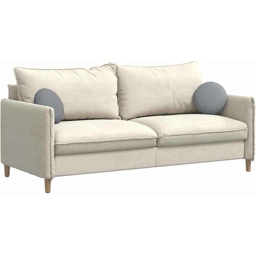  Jastučići za sjedenje 2 pcs Svijetlo siva &amp;Oslash;30 x 13 cm tkanina Slike