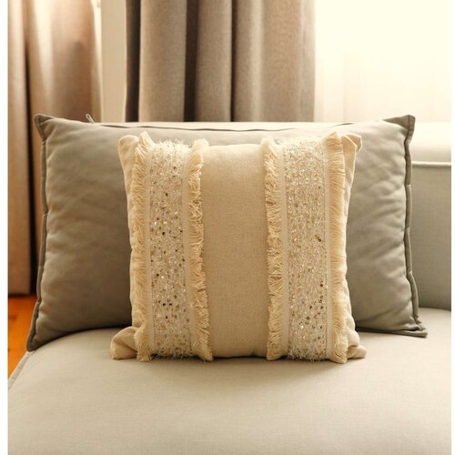 Mioli Decor Dekorativna jastučnica KET001, 43x43 cm, Bež Slike