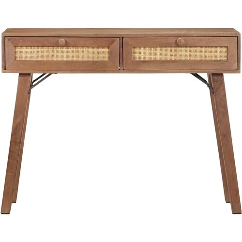 Maison Chic konzolna miza - miza ob steni 100x35x76 cm trden mangov les, (21786622) Slike