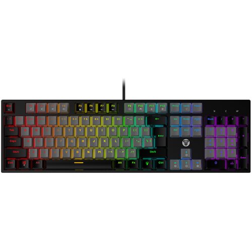  Tastatura Mehanicka Gaming Fantech MK886 RGB Atom siva (Blue switch) Cene