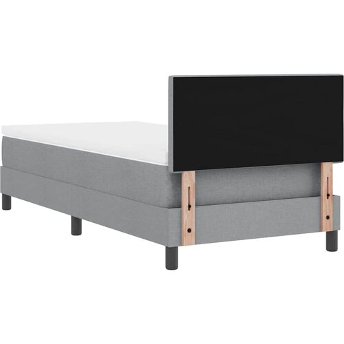  s opruga kutije Svijetlo siva 100 x 200 cm tkanina Slike