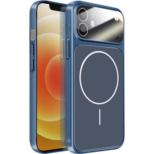 AVIZAR Ovitek za iPhone 12 MagSafe mat steklo AG Glass, Nočno modra, (5000274965) Cene