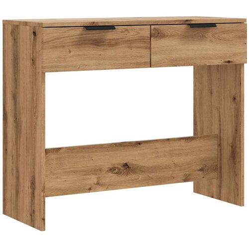 Maison Chic konzolna miza - miza ob steni artisan hrast 90x36x75 cm inženirski les, (21786238) Cene
