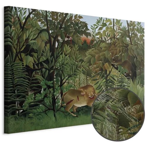  Slika - Henri Rousseau &ndash; Le Lion ayant faim se jette sur l\'Antilope 120x80 Premium Print Cijene