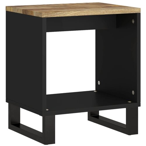 Maison Chic Klubska mizica - kavna mizica - Nizka mizica 40x31x46 cm trden mangov les in inženirski les, (21754149) Cene