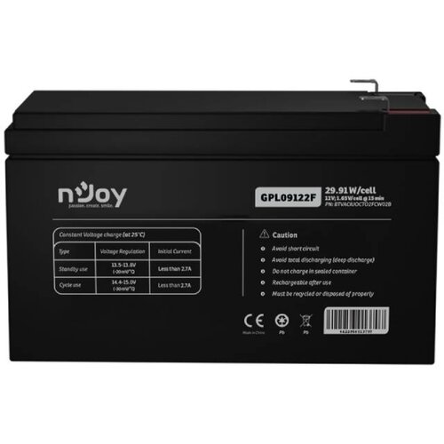 Njoy GPL09122F baterija za ups 12V 9Ah (BTVACIUOCTO2FCW02B) Slike
