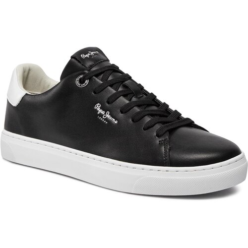 PepeJeans Niske tenisice 'CAMDEN' crna / bijela Cene