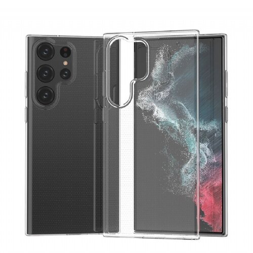 Onasi clear Case 1,8 mm silikonski ovitek za Samsung Galaxy S23 Ultra 5G - prozoren Slike