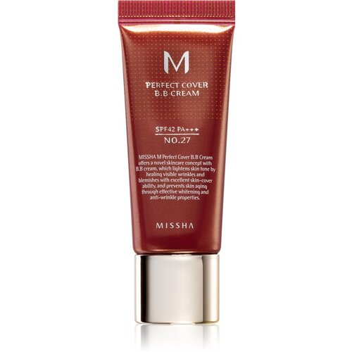 MISSHA M Perfect Cover BB krema z zelo visoko UV zaščito majhno pakiranje odtenek No. 27 Honey Beige SPF 42/PA+++ 20 ml Cene