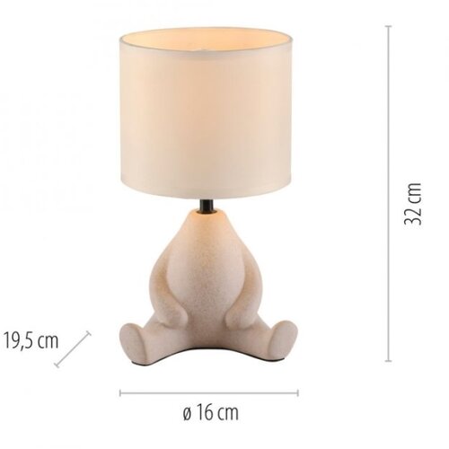 Just LIGHT. 14190-39 - Stona lampa TED 1xE27/25W/230V bež Slike