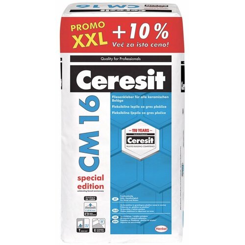 Ceresit CM 16 fleksibilno lepilo za plo&amp;scaron;čice (27,5 kg) Slike