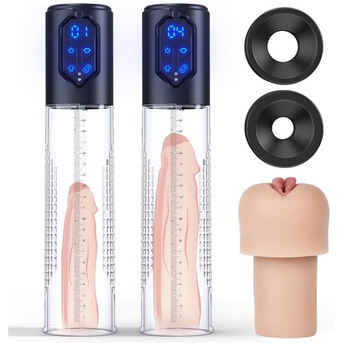 Paloqueth Automatic Digital Masturbator Penis Pump with Vagina Sleeve Skin Slike