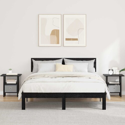  Noćni ormarić s ladicama 2 pcs Crni hrast 41 x 40 x 45 cm Cijene