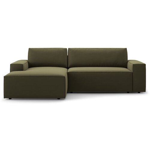 Micadoni Zelena raztegljiva kotna sedežna garnitura iz tkanine boucl&amp;eacute; (levi kot) Jodie &amp;ndash; Home Slike