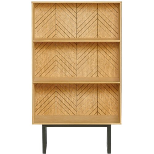 Woodman Knjižni regal z dekorjem ribje kosti Camden Cene