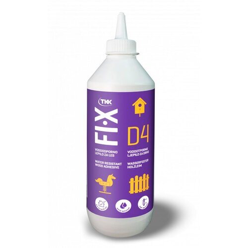 Tkk Ljepilo za drvo FIX D4 VODOOTPORNO 500g Slike