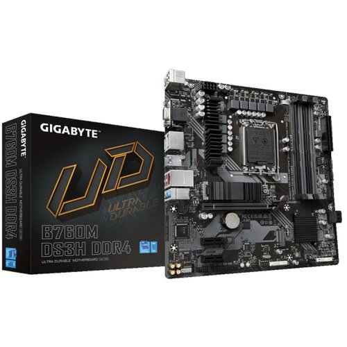 Gigabyte MB [B760M DS3H DD4]LGA1700; 4xDDR4; 2xM.2; 4xSATA4xSATA; 6xUSB; HDMI, 2xDP; mATX Cijene