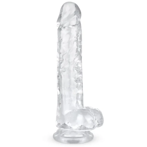 EasyToys Jelly Dildo with balls - 19 cm