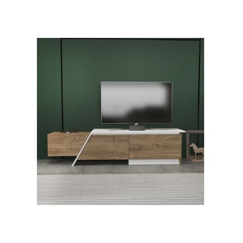 Hanah home tv polica zonas walnut white Cene
