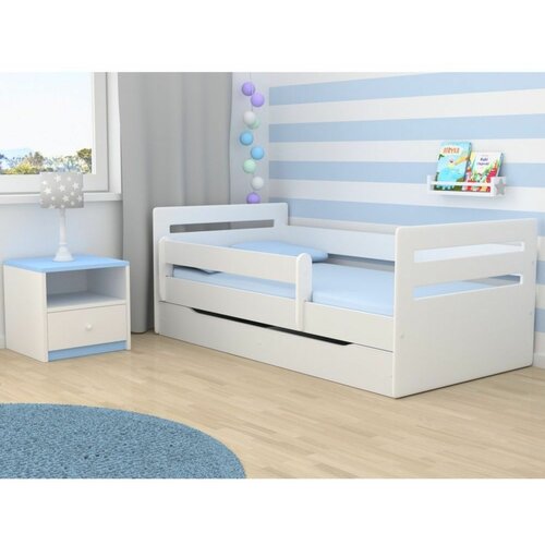 Tomi drveni dečiji krevet sa fiokom - beli - 160x80 cm Z6DXRKZ Cene