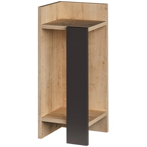 Timeless Tools Levi nočni omarica 60x25x27cm antracit-hrast, (5000358000) Slike