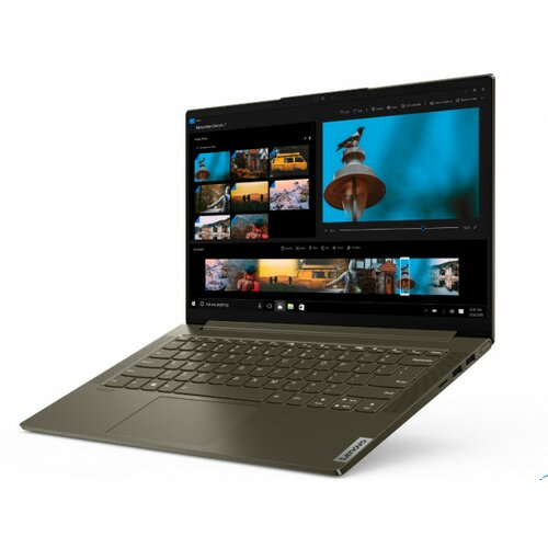 Lenovo Yoga Slim 7 14ITL05 Win 10 Pro 14 IPS FHD i7-1165 G7 16GB 1TB SSB backlit SRB dark moss (82A300CGYA) laptop Slike