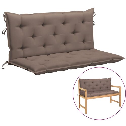 vidaXL Jastuk za ljuljačku smeđe-sivi 120 cm od tkanine Cijene