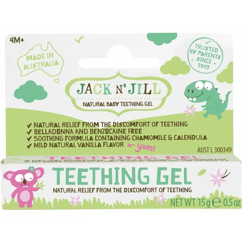 Jack N Jill Teething Gel umirujući gel za izbijanje zubića 4m+ 15 g