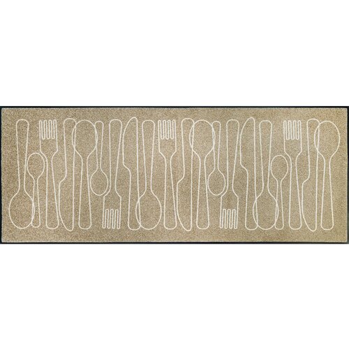wash+dry TEKAČ Cutlery Symphony 75/190 cm potiskano ekru Cene