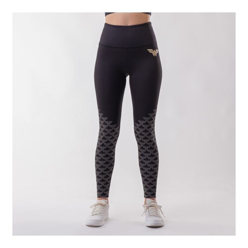 Zoe Wonder Woman Logo Gold Pattern Leggings - S, (20614982) Cene