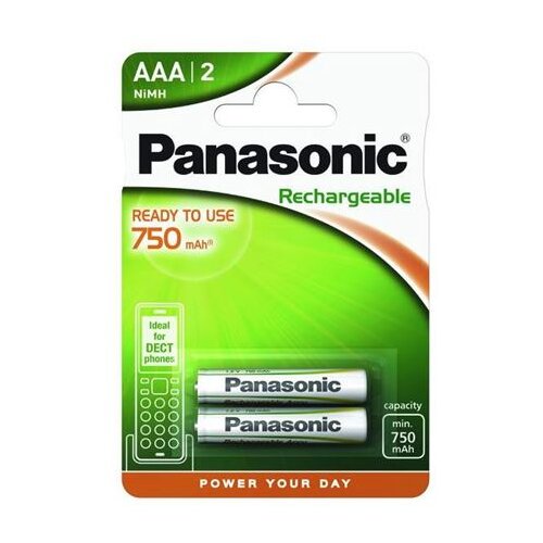 Panasonic 1x2 Akku NiMH Micro AAA 750 mAh Ready to Use DECT - punjive baterije Cijene