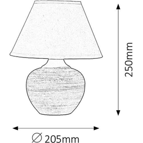 Rabalux molly keramička stona lampa E14 40W plavo/bela AXZZGGZ Slike