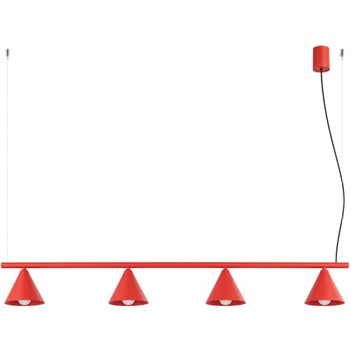 Sollux Lighting Lestenec NOX 4L rdeča, (5000352243) Cene