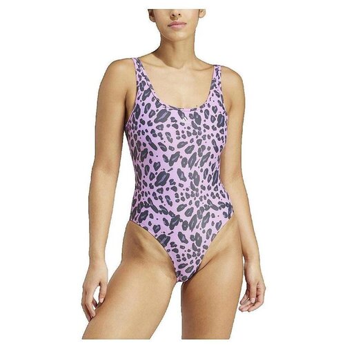 Adidas Enodelne kopalke Maillot de bain 1 pi&egrave;ce Essentials Animal Print Dos en U Vijolična Cene