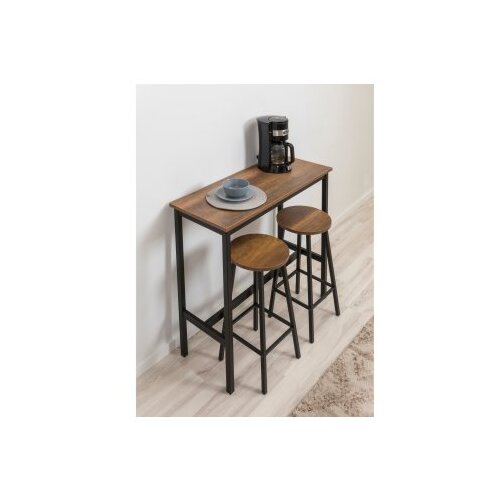 Hanah home Barski sto Mola 100 Smeđe-crni Slike