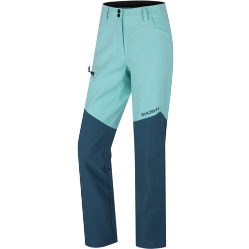 Husky women's softshell pants Kavia L mint/turquoise Slike