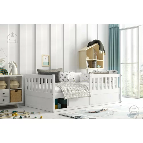 BMS Group Otroška postelja Smart - 80x160 cm - bela/bela