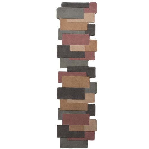 Flair Rugs vunena staza Collage Earthy, 60 x 230 cm Slike