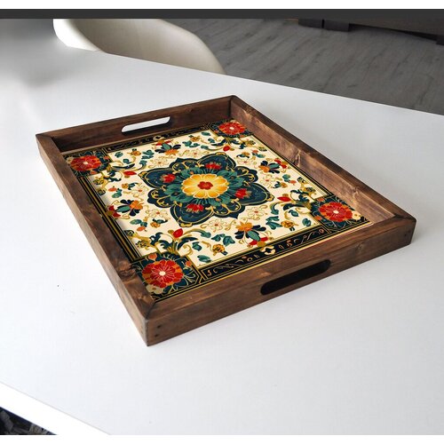 Aberto Design Poslužavnik REF029 48 x 38 x 4 cm, Šareni Cene