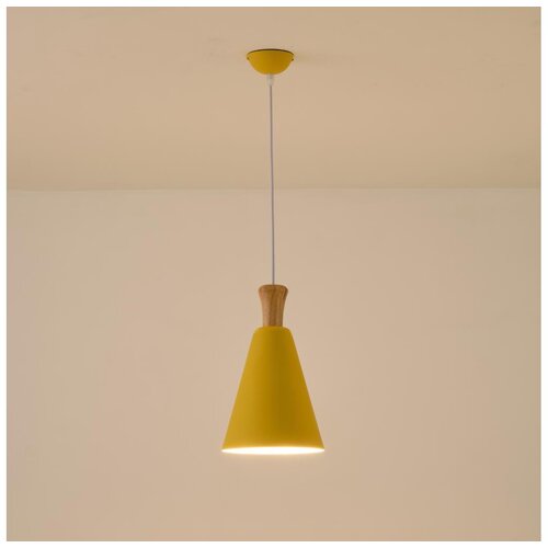  Visilica na sajli SIMPLO 1xE27/15W/230V žute boje, prečnika 20 cm Cene