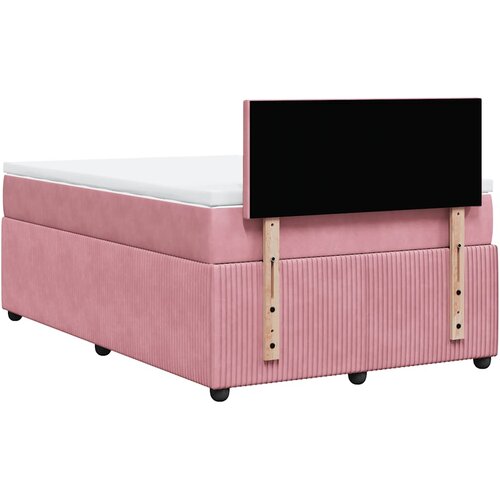 Box spring krevet s madracem ružičasti 120 x 200 cm bar&amp;scaron;unasti Slike