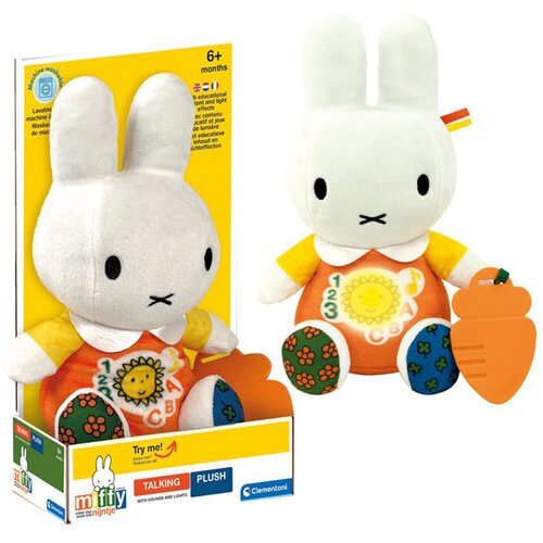 Clementoni Interaktivna igračka Miffy za bebu bijela Slike