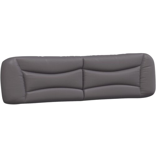 VidaXL Vzglavna stranica siva 200 cm umetno usnje, (21048567) Slike