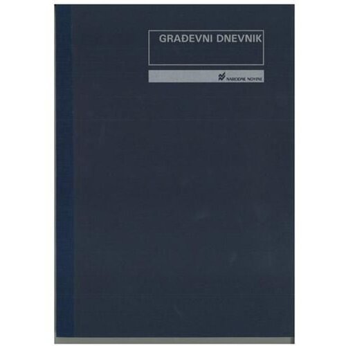 NARODNE NOVINE-UT VIII-10/A-NCR-MK GRAĐEVNI DNEVNIK (MEKI UVEZ); Knjiga, 2 x 50 listova, 21 x 29,7 cm Cijene