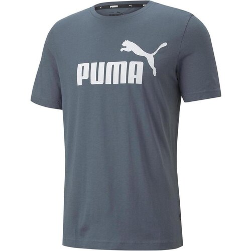 Puma Majice brez rokavov Essentials Logo Siva Slike