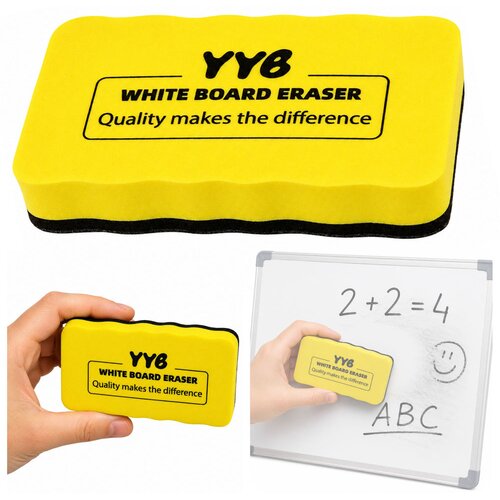  Schaumstoff-Filzschwamm f&uuml;r Whiteboards, gelb, 10,5 cm Cene